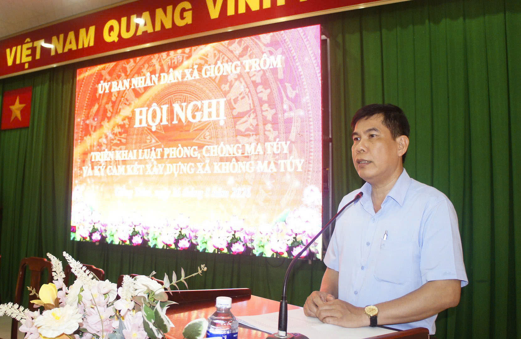 Giồng Trôm triển khai Luật Phòng, chống ma túy; quyết tâm giữ vững xã không ma túy