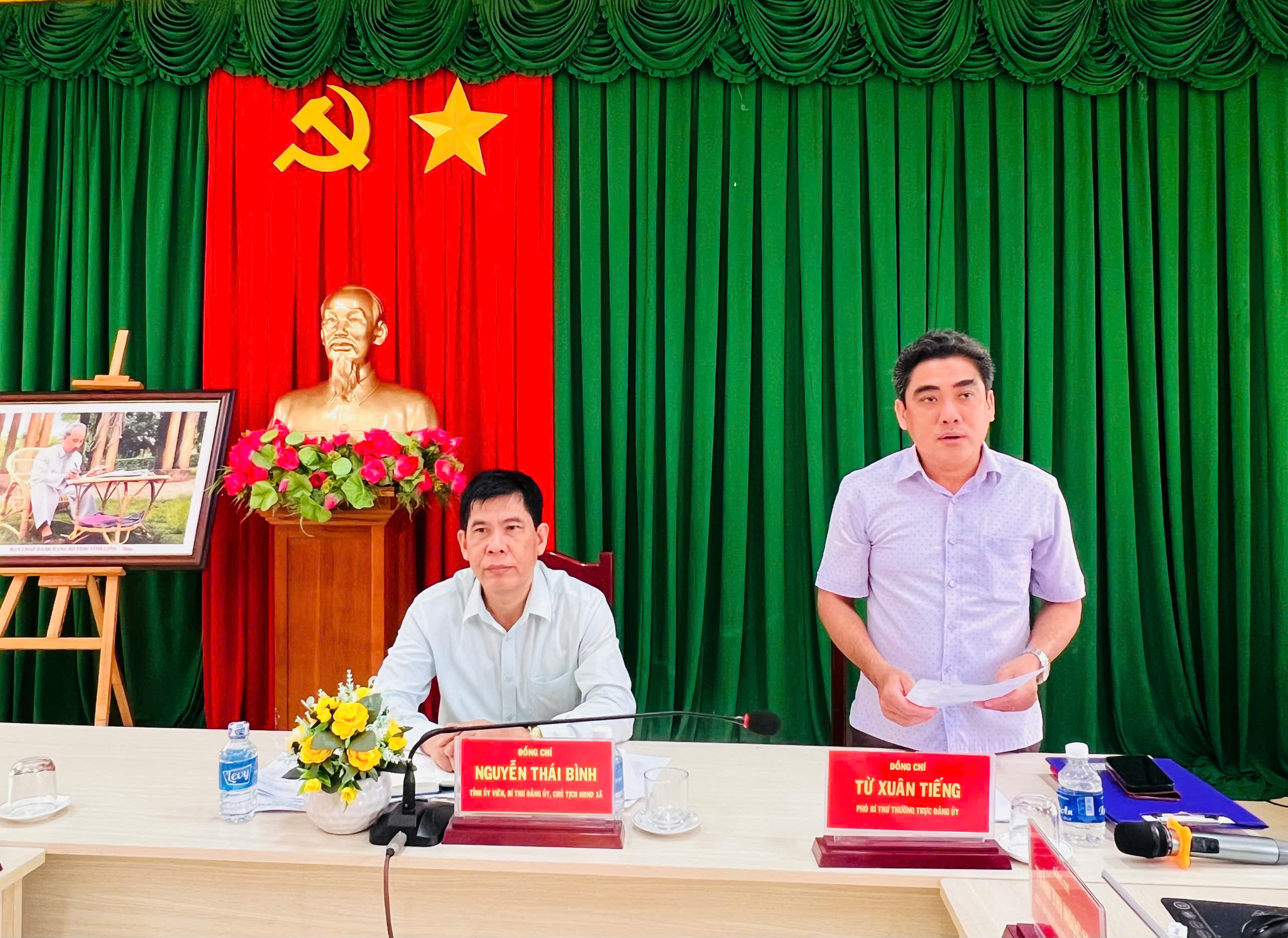 Sơ kết đánh giá kết quả thực hiện 9 tháng đầu năm và triển khai phương hướng, nhiệm vụ 3 tháng cuối năm 2026 của Ban chỉ đạo triển khai xóa nhà tạm, nhà dột nát trên địa bàn xã Giồng Trôm