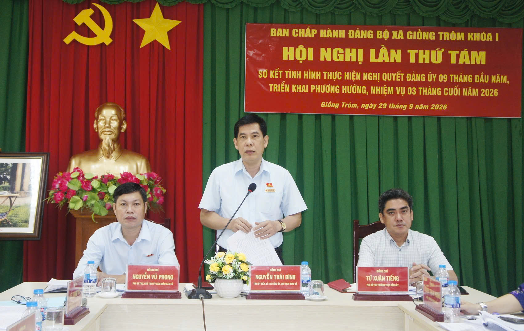 9 tháng đầu năm, Giồng Trôm có 20/33 chỉ tiêu đạt và vượt Nghị quyết
