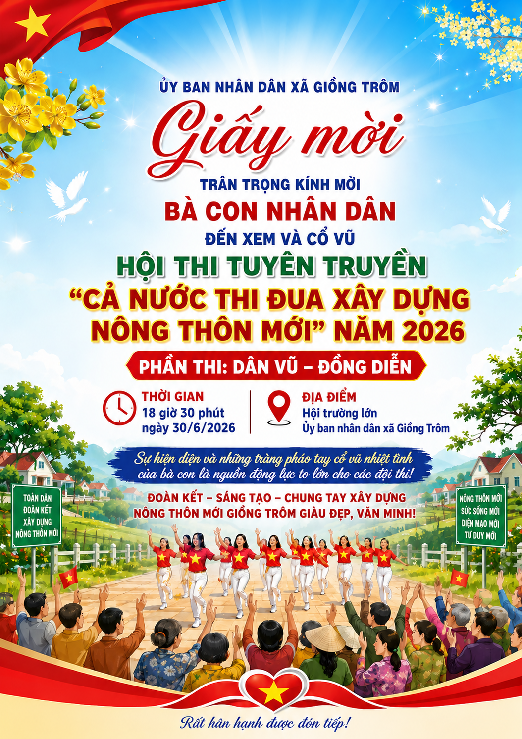 Mời tham dự Hội thi tuyên truyền “Cả nước thi đua xây dựng nông thôn mới”