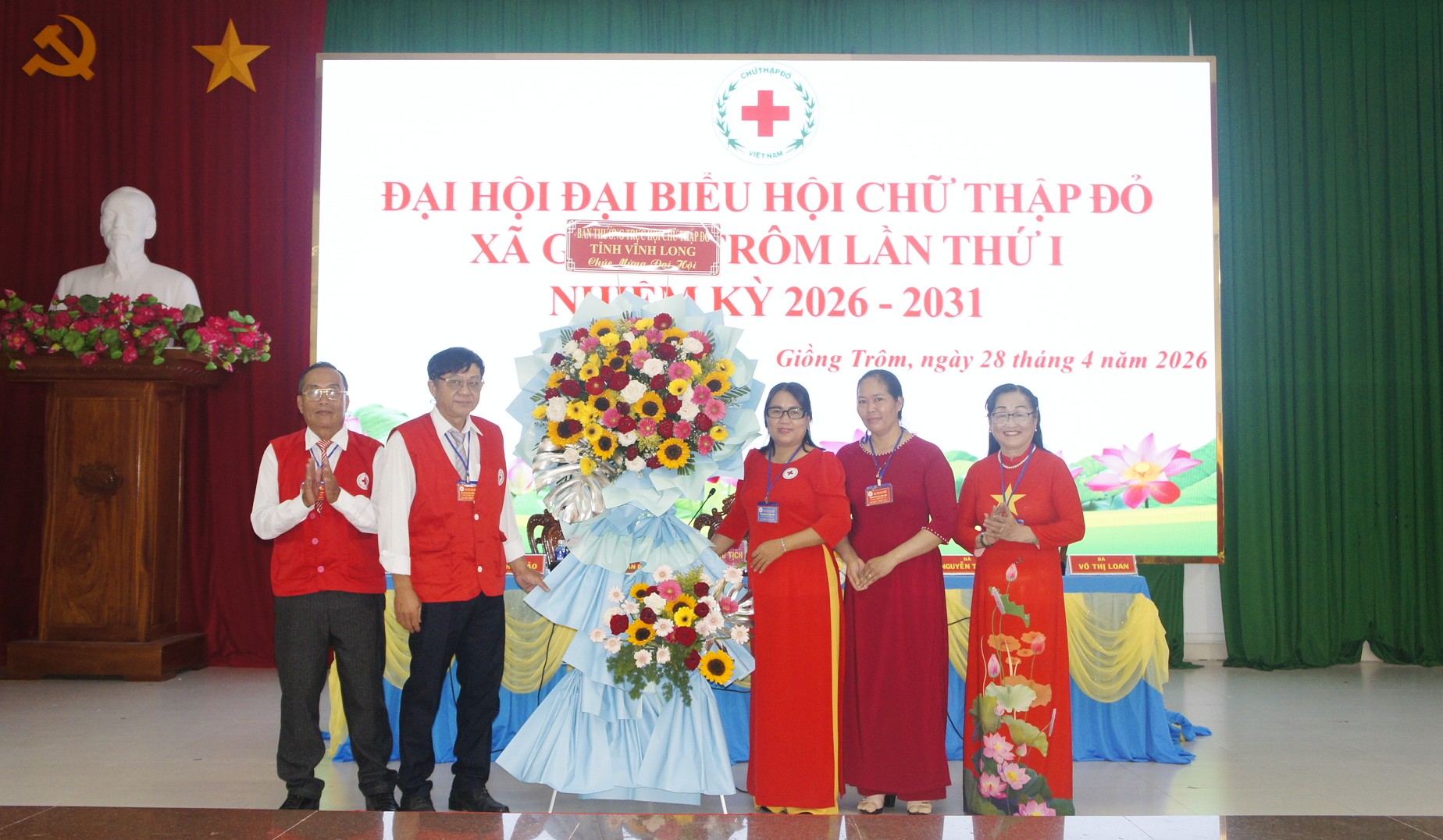 Đại hội đại biểu Hội Chữ thập đỏ xã Giồng Trôm nhiệm kỳ 2026-2031 thành công tốt đẹp