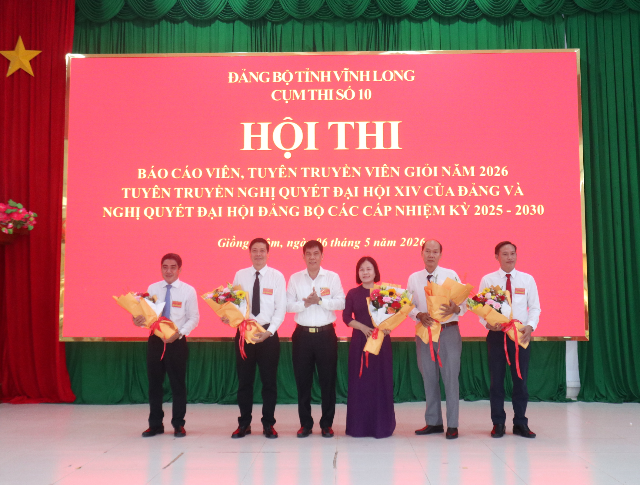 Hội thi Báo cáo viên, Tuyên truyền viên giỏi năm 2026 cụm thi số 10 diễn ra thành công tốt đẹp
