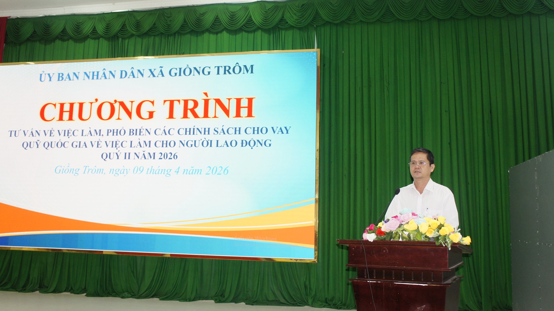 Giồng Trôm tư vấn chính sách về việc làm Quý II năm 2026
