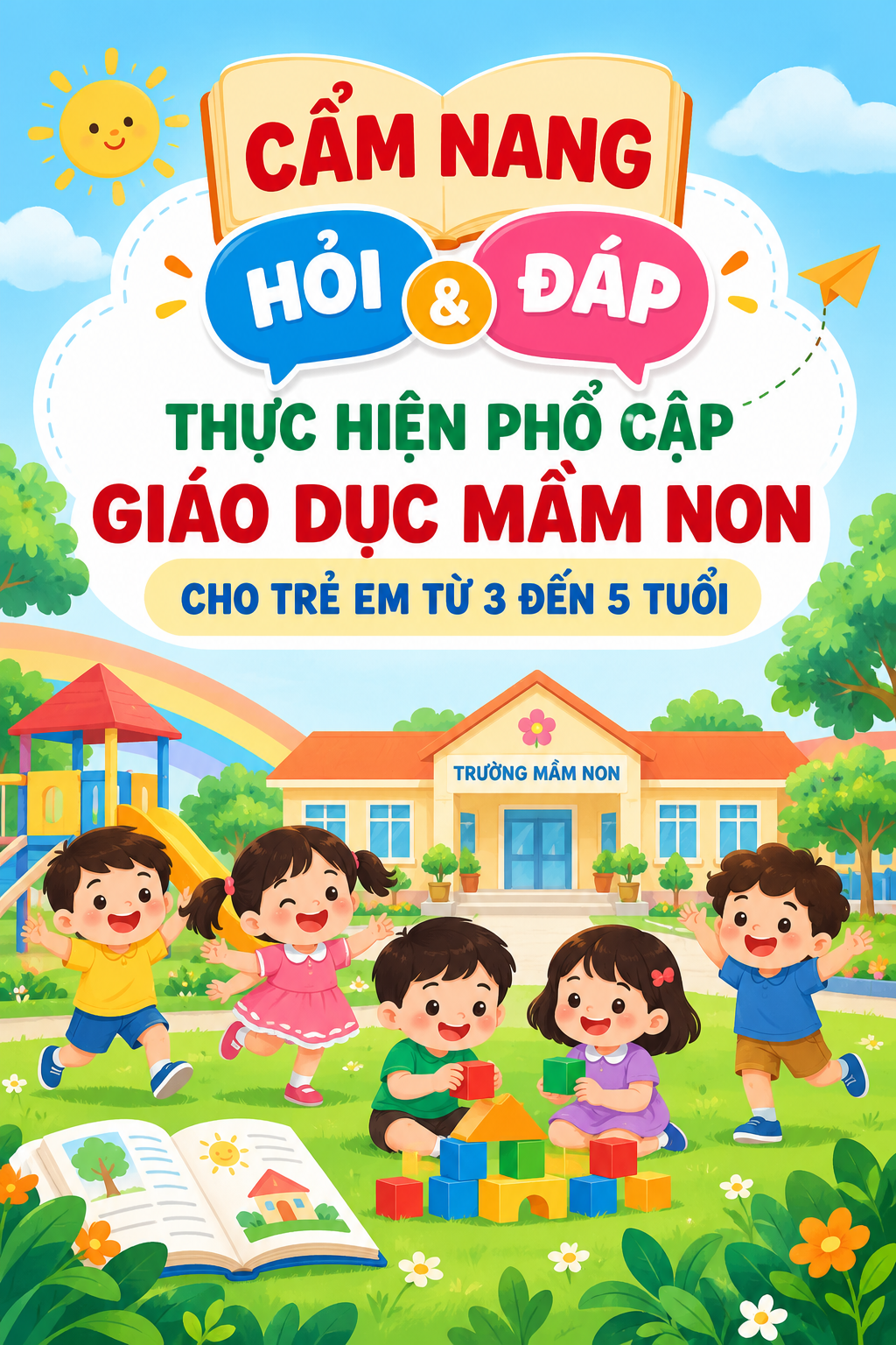 Cẩm nang hỏi đáp thực hiện phổ cập giáo dục mầm
non cho trẻ em từ 3 đến 5 tuổi