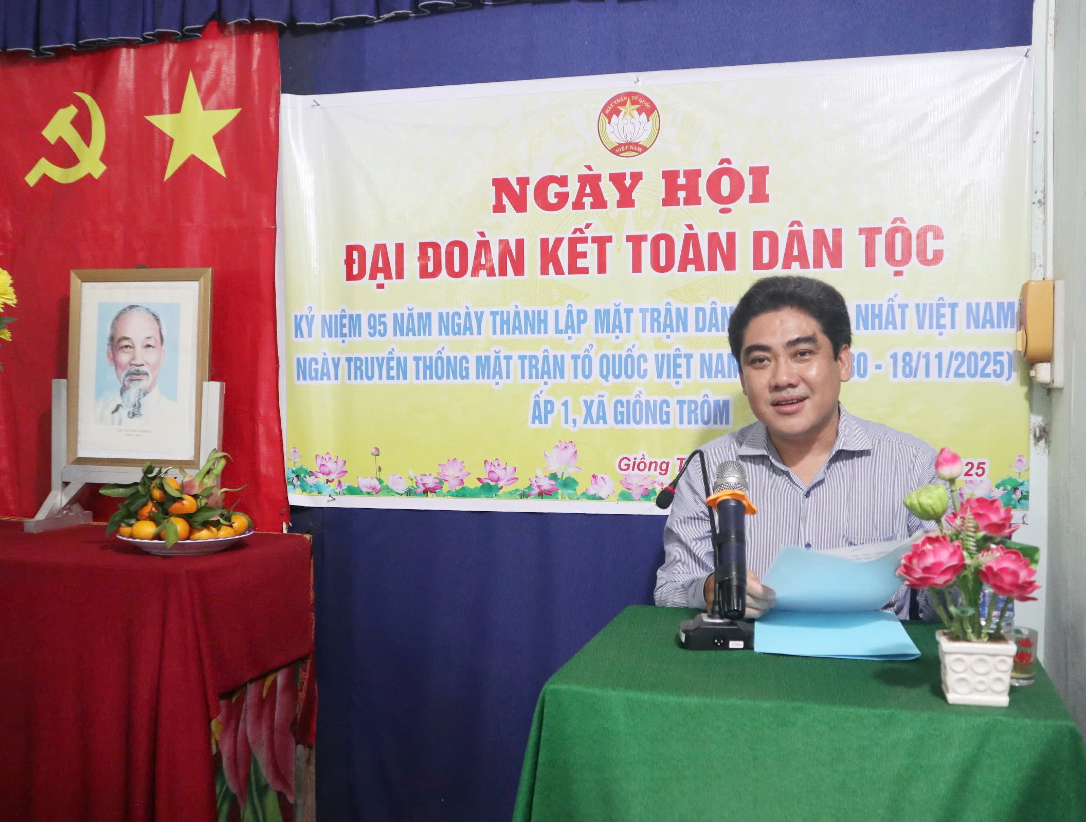 Ngày hội Đại đoàn kết toàn dân tộc năm 2025 ấp 1, xã Giồng Trôm