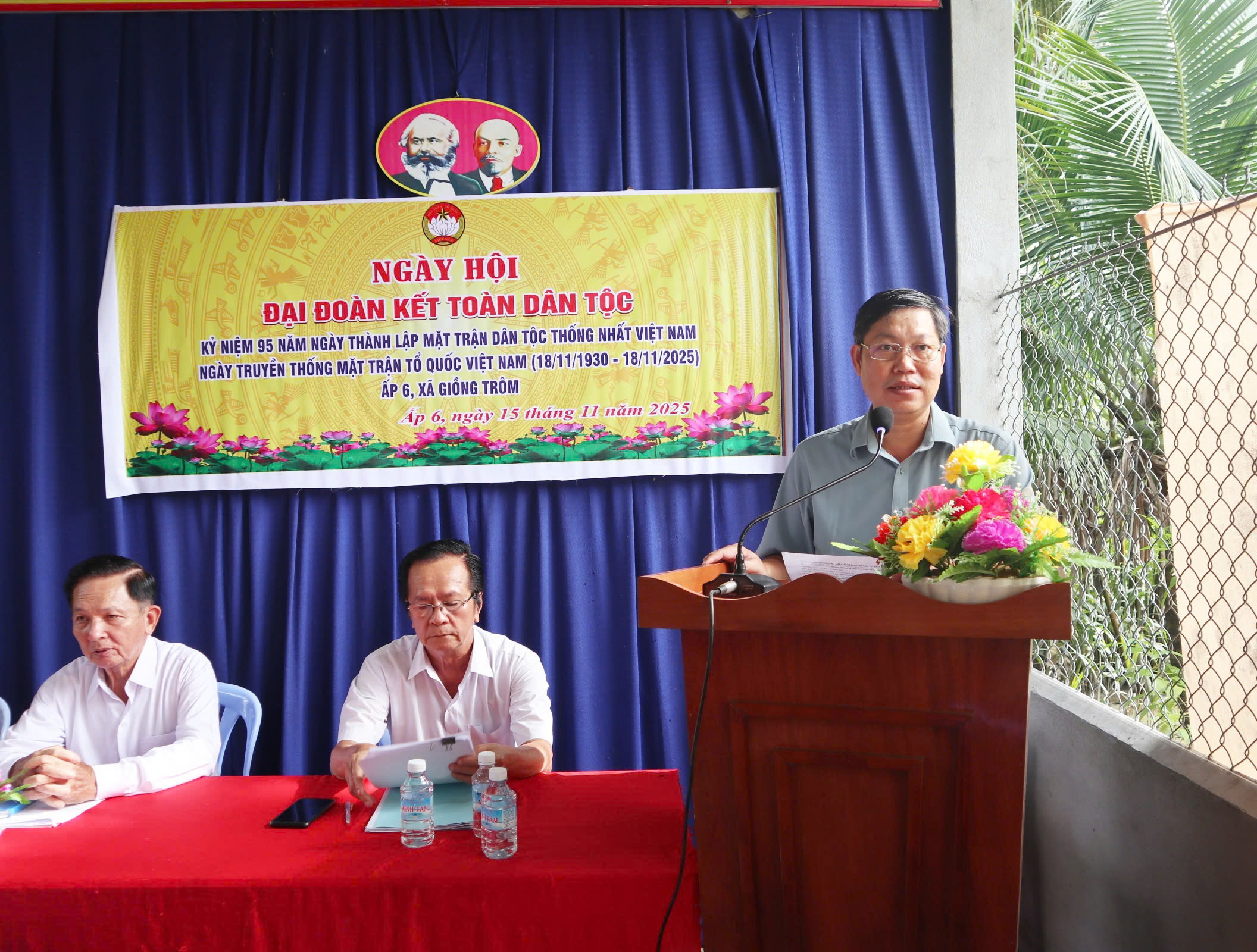 Ngày hội Đại đoàn kết toàn dân tộc năm 2025 ấp 6, xã Giồng Trôm